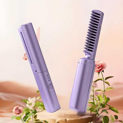 Electric Portable Hair Straightener Comb